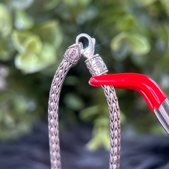 John Hardy 925 Ruby Eyes Double Head Dragon Bracelet - Picture 5 of 6